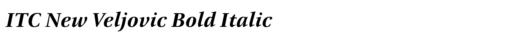 ITC New Veljovic Bold Italic image